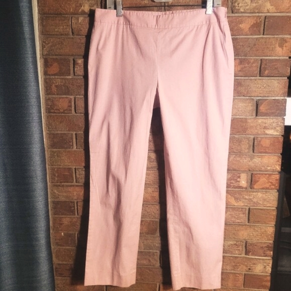 DKNY Perry Pale Pink Size Zip Closure, 2 Back Pockets Ankle Length - Size 10